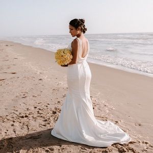 Sweetheart Summer Satin Wedding Gown